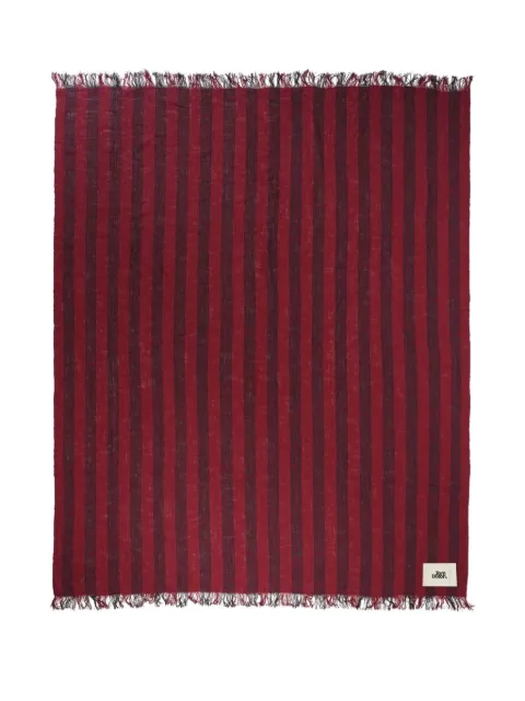 Tom Dixon Band striped throw (200cm x 160cm) Red BATH160BUR