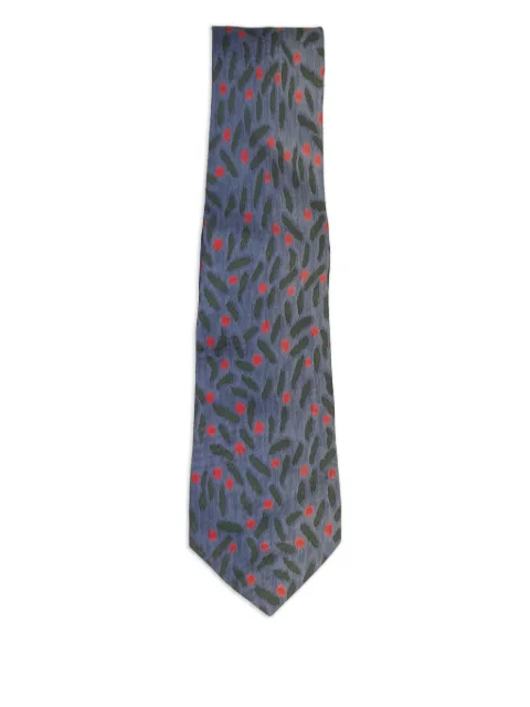 Lanvin Pre-Owned geometric-print tie Blue W160620257