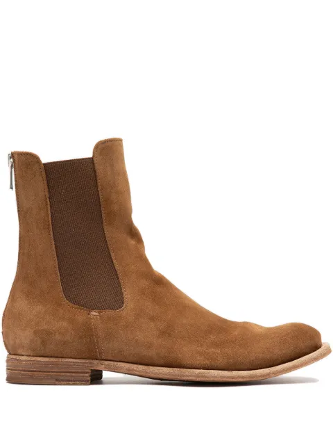 Officine Creative Lexicon zip-up boots Brown OCDLEXI551LIC62E280