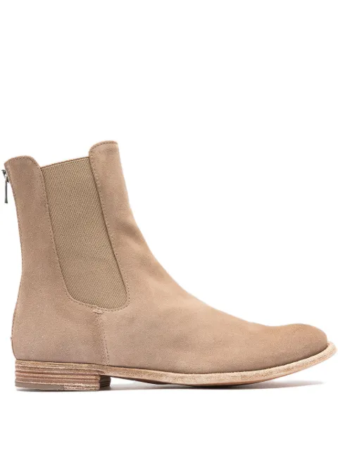Officine Creative Lexicon zip-up boots Brown OCDLEXI551LIC62F236
