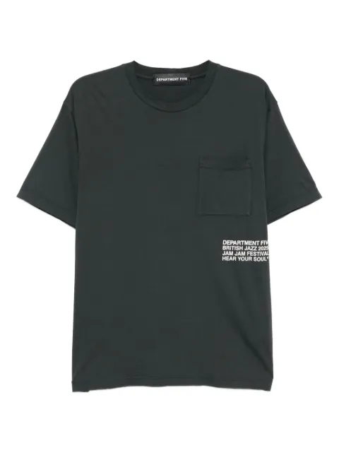 Department 5 slogan-print cotton T-shirt Grey UT02251M1JF0011002P74907