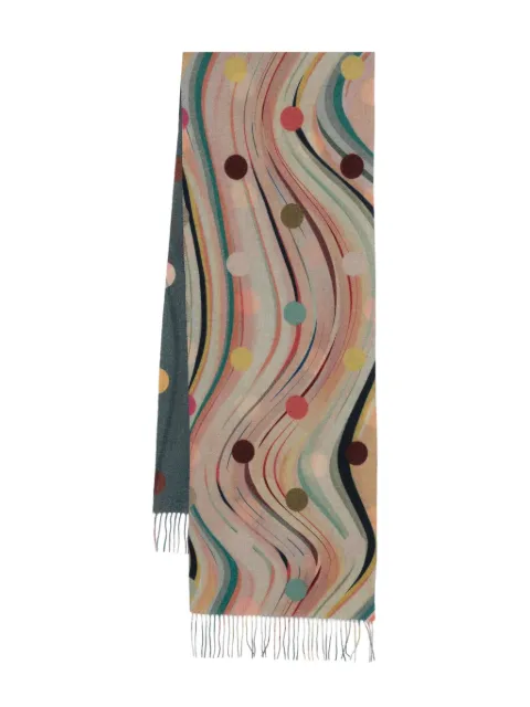 Paul Smith swirl-dot scarf Neutrals W1A250PN189