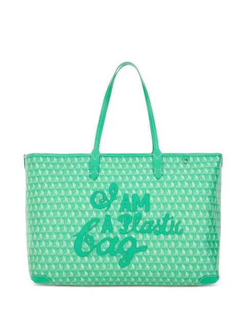 Anya Hindmarch I Am a Plastic Bag tote bag Green 202374ALOEVERA