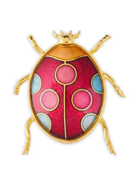 Susan Caplan Vintage 1980s ladybird-shaped brooch Gold PN025038