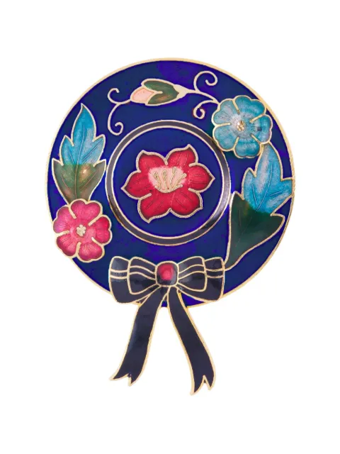 Susan Caplan Vintage 1980s bonnet-shaped brooch Gold PN025009