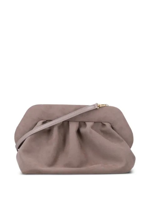 Themoirè Bios pleated clutch bag Brown TMFW25BSUE58MUD