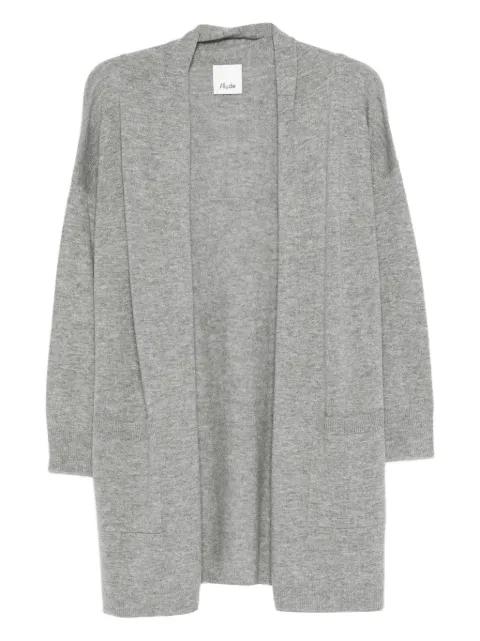 Allude patch-pocket open-front cardigan Grey 25517010