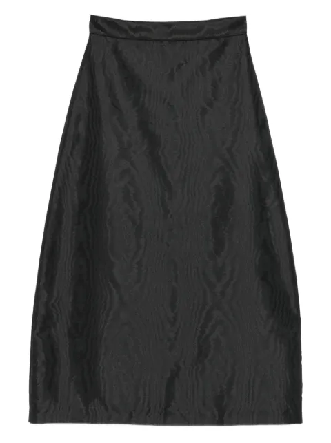 Lunatica Milano textured maxi skirt Black ALINEMOIRESOFTBLACK