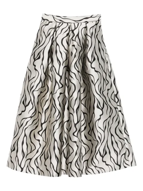 Lunatica Milano pleated maxi skirt Grey LUNAJQSTREAKSGREY