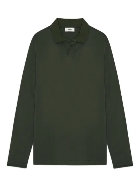 NN07 long-sleeve polo-collar t-shirt Green 2423525273