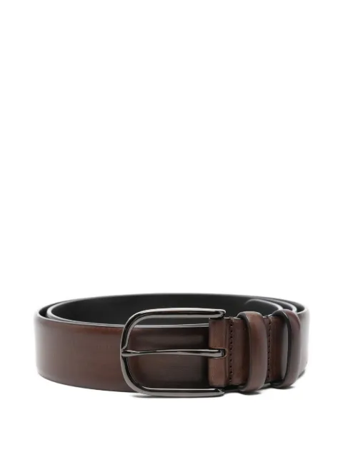 Officine Creative leather buckle belt Brown OCFSTRI79SPOI52040