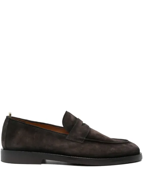 Officine Creative penny suede loafers Brown OCUOPEF101LIGC3G110