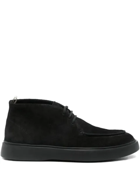 Officine Creative suede lace-up boots Black OCUFRAM002LIC91