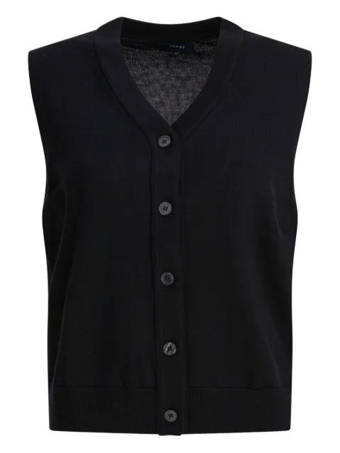 Soeur Chiara button-up vest Black CAR0333CHIARANOI0125W