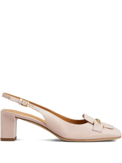 Tod's leather heeled pumps Neutrals XXW63L0JE10BSS