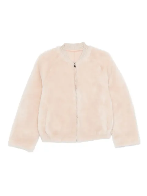 Liska ribbed-cuff bomber jacket Neutrals 253272L