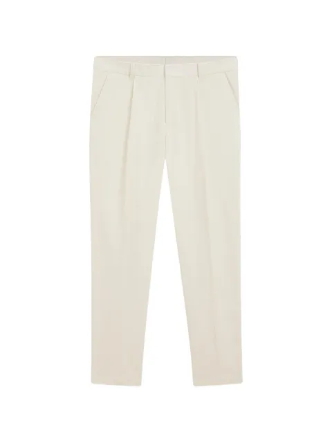 BOSS pleated-front corduroy trousers Neutrals 50551574