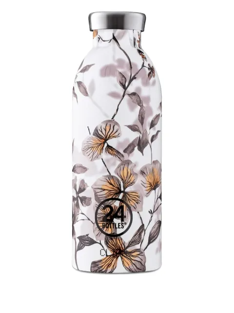 24bottles Grace floral-print water bottle (500ml) White 001481