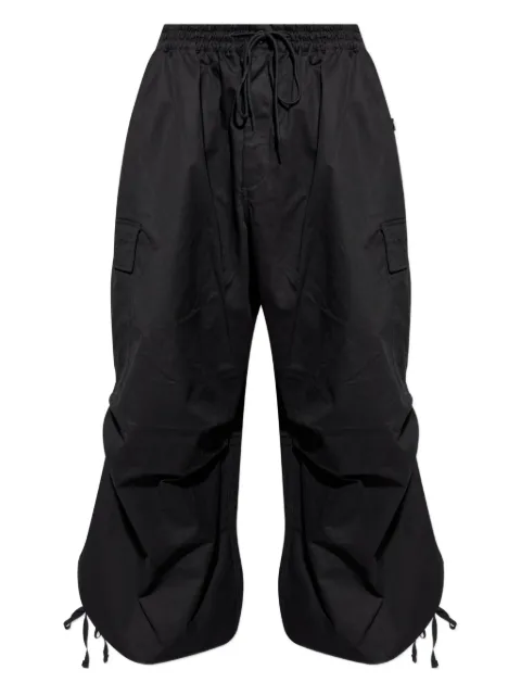 Y-3 drawstring cargo-pocket trousers Black KE2311