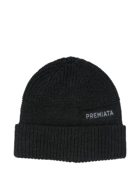Premiata ribbed-knit beanie Grey HALTA
