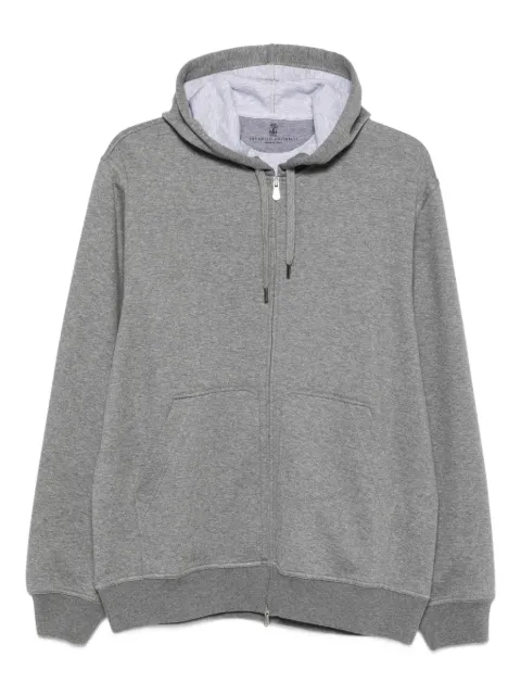 Brunello Cucinelli zip-up hoodie Grey MM8319069GC1253
