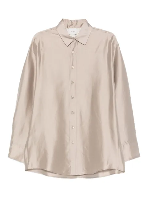 Alysi long-sleeve button-up shirt Neutrals 165242A5202