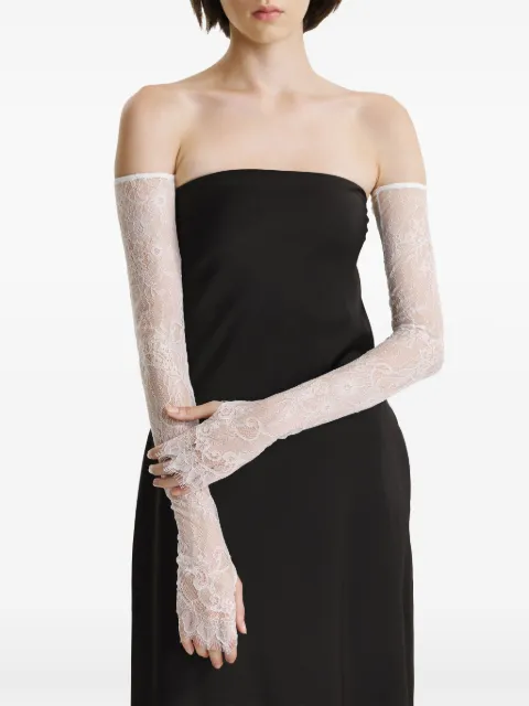 2310 STUDIO floral-lace gloves White FF24