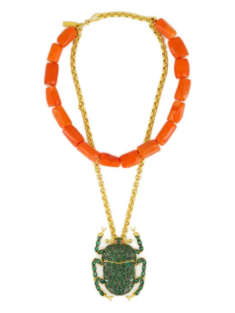 Begüm Khan scarab-motif necklace Green BK11A0062900103