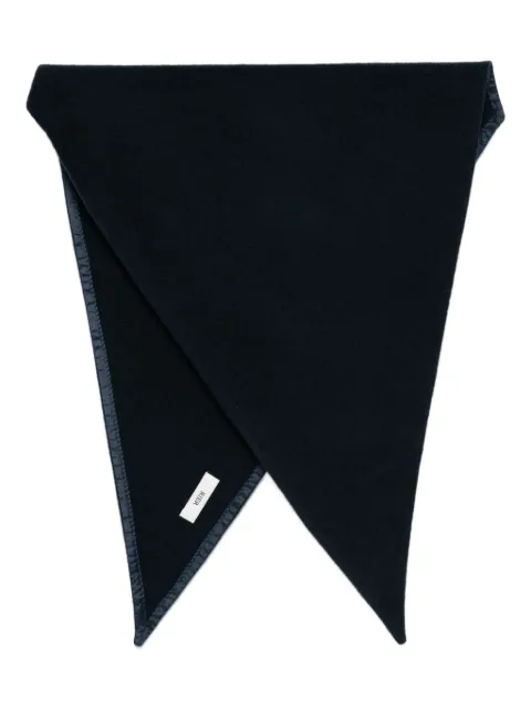 Rier triangular wool scarf Blue AXS30