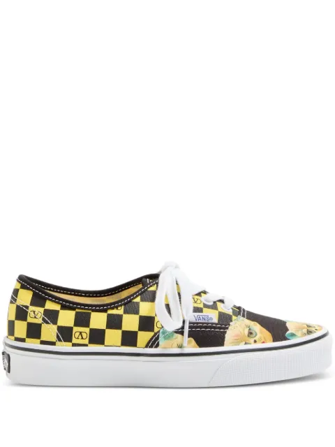 Valentino Garavani x Vans checkerboard-print sneakers Yellow WS0ND8HPJ