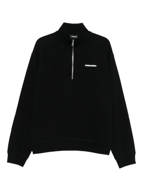 DSQUARED2 half-zip cotton sweatshirt Black S71GU0736S25516