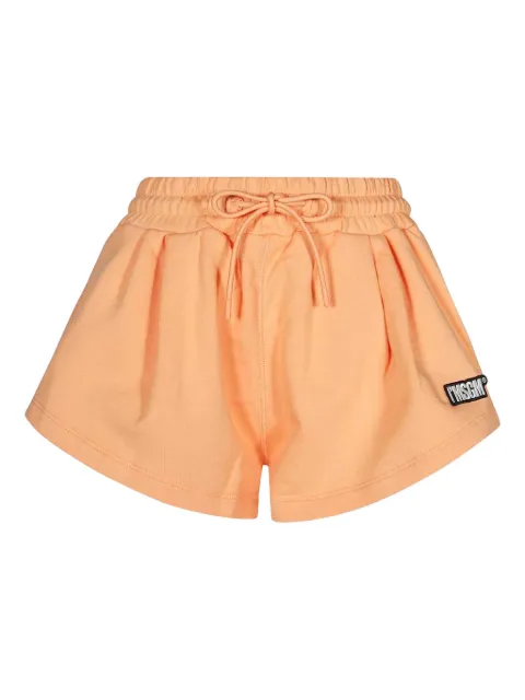 MSGM logo-patch track shorts Orange 3441MDB65237000