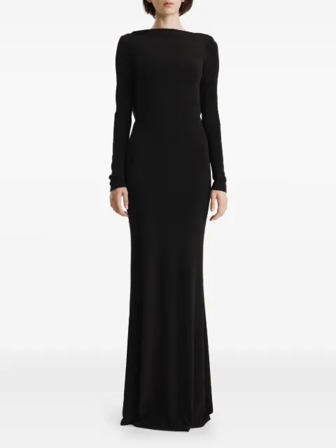 2310 STUDIO cowl-back maxi dress Black FF08