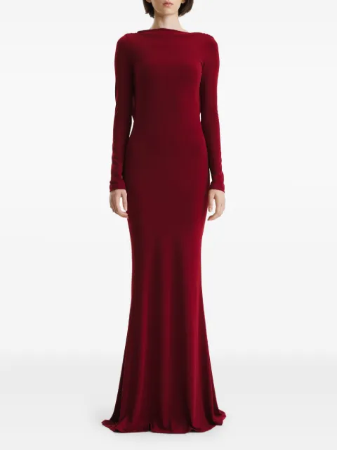 2310 STUDIO cowl-back maxi dress Red FF08