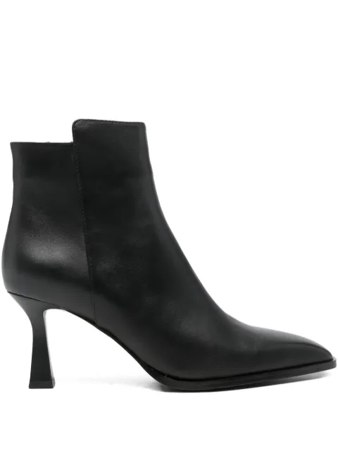 Lola Cruz leather ankle boots Black 023T14BK