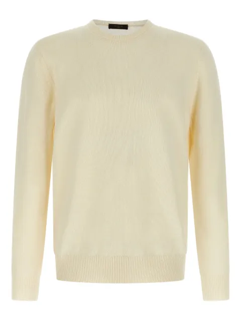 Zanone crew-neck long-sleeves sweater White 810234ZN207