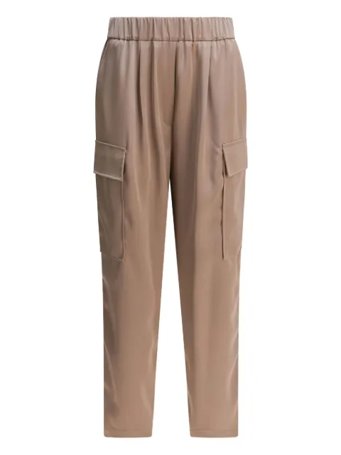 Semper elastic-waist cargo trousers Neutrals 43534331348