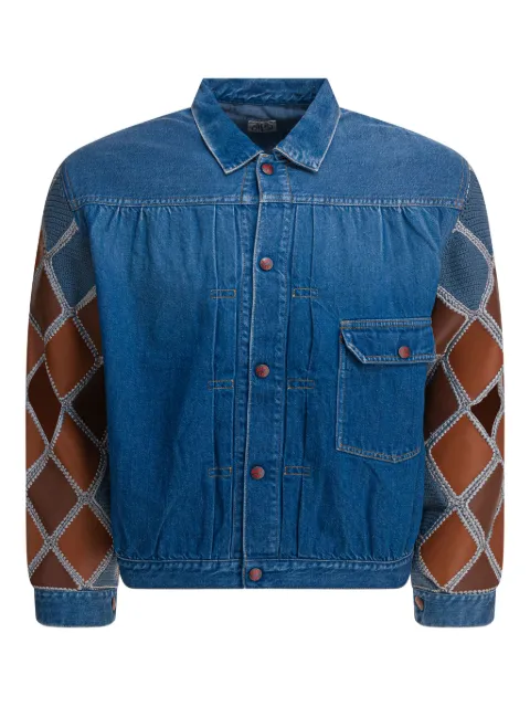 KAPITAL panelled denim jacket Blue K2503LJ087IDG