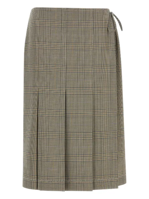 Marni pleated wrap skirt Grey GOMA0741A1UTP794CHW25