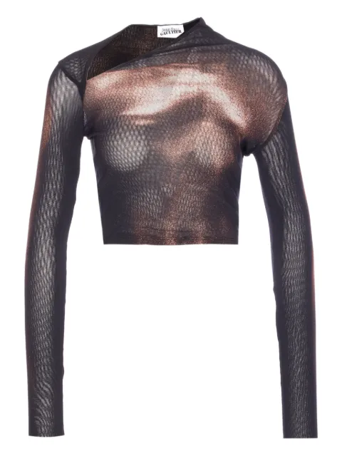 Jean Paul Gaultier asymmetric top Black 2504WTO351M010P0060