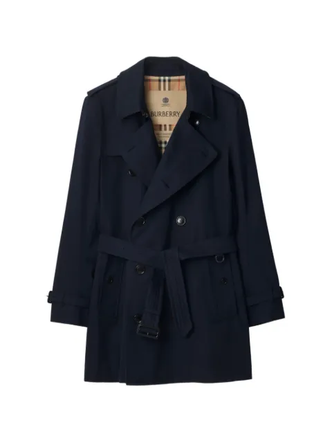 Burberry long-sleeve trench coat Blue 8117235