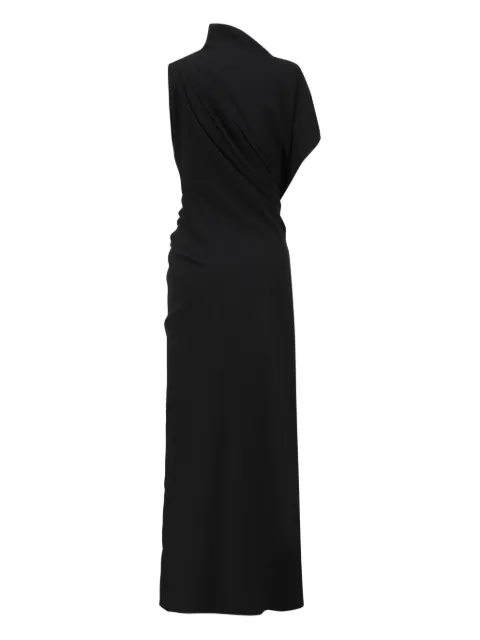OUDE WAAG asymmetric draped dress Black OW25AWDS21T1BL900