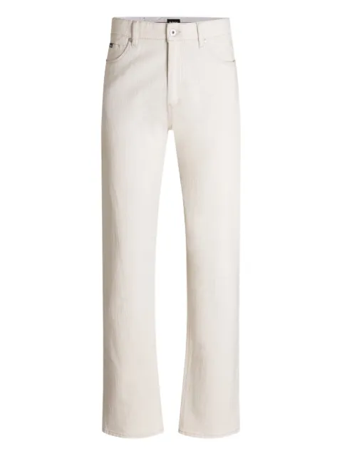 BOSS five-pocket brushed denim jeans Neutrals 50550130