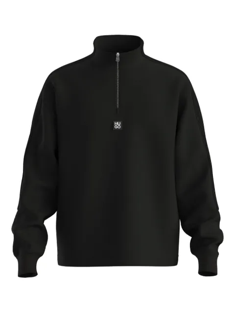 HUGO half-zip panelled sweater Black 50546402