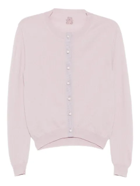 Teddy Cashmere logo-embroidered cardigan Pink RIMINI