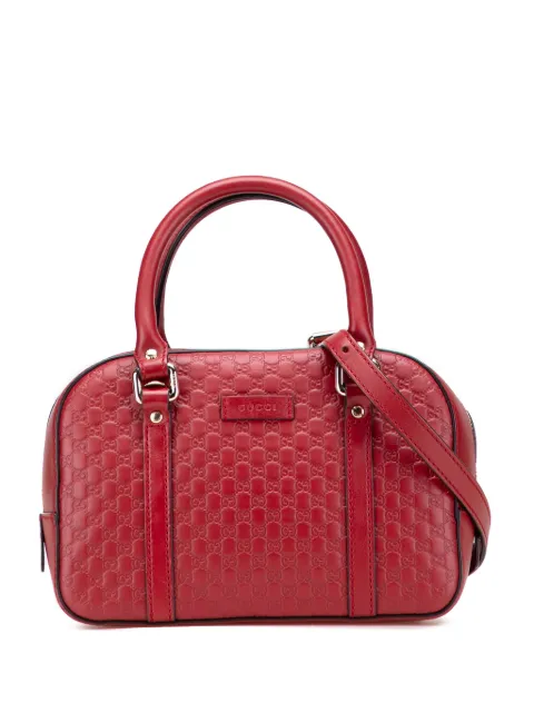 Gucci Pre-Owned 2000-2015 Small Microguccissima Bree satchel Red PWNB10C9BRDVN4QD