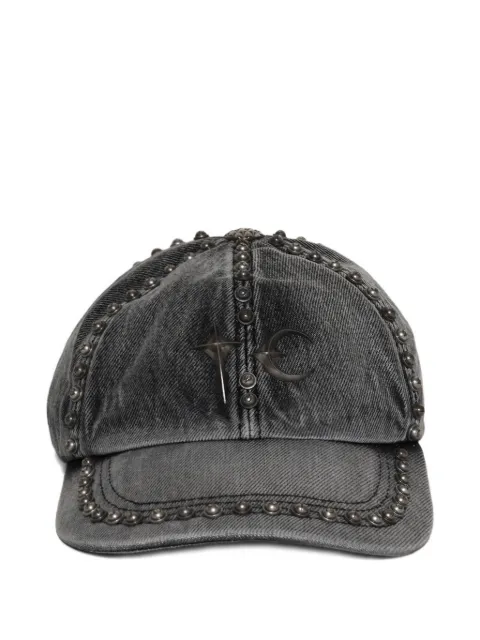 THUG CLUB studded-emblishment baseball cap Grey TC25AC2104