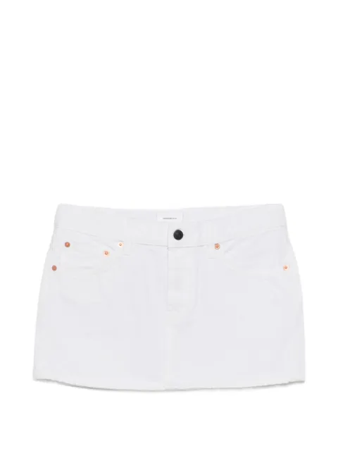 WARDROBE.NYC denim mini skirt White W2093PC