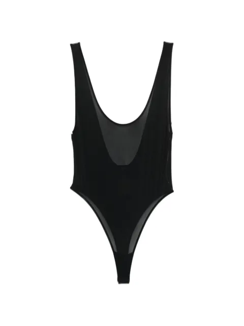 WARDROBE.NYC sheer tank bodysuit Black W1119S25NY
