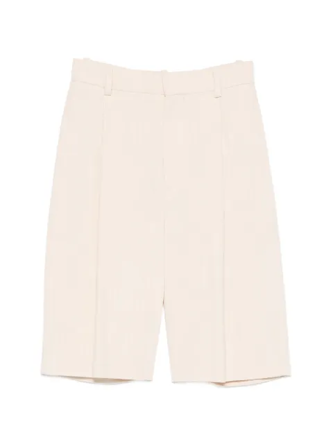 WARDROBE.NYC pleated tailored shorts Neutrals W2255S26CV